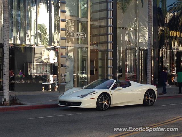 Ferrari 458 Italia spotted in Beverly Hills, California