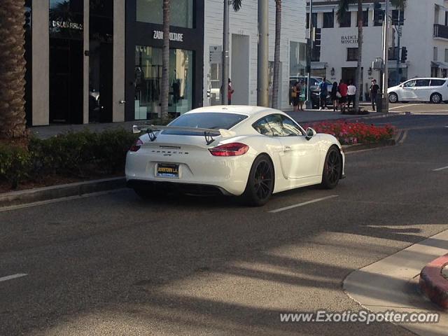 Porsche Cayman GT4 spotted in Beverly Hills, California