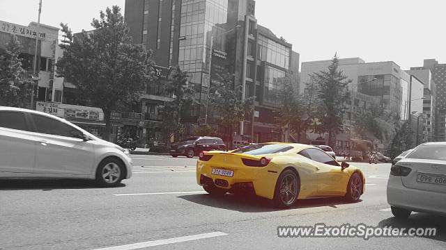 Ferrari 458 Italia spotted in Seoul, South Korea
