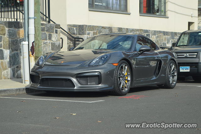 Porsche Cayman GT4 spotted in Greenwich, Connecticut