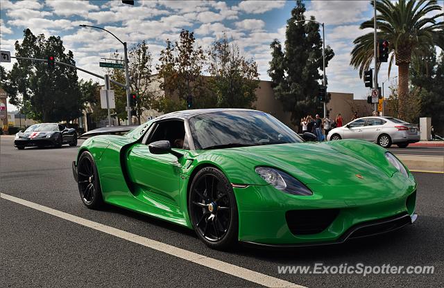 Porsche 918 Spyder spotted in Walnut, California