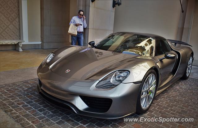 Porsche 918 Spyder spotted in Beverly Hills, California