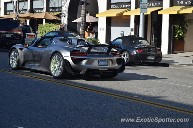 Porsche 918 Spyder spotted in Beverly Hills, California