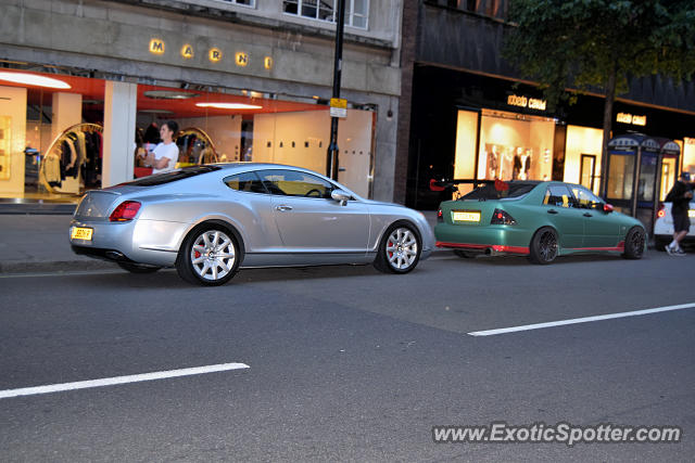 Bentley Continental spotted in London, United Kingdom