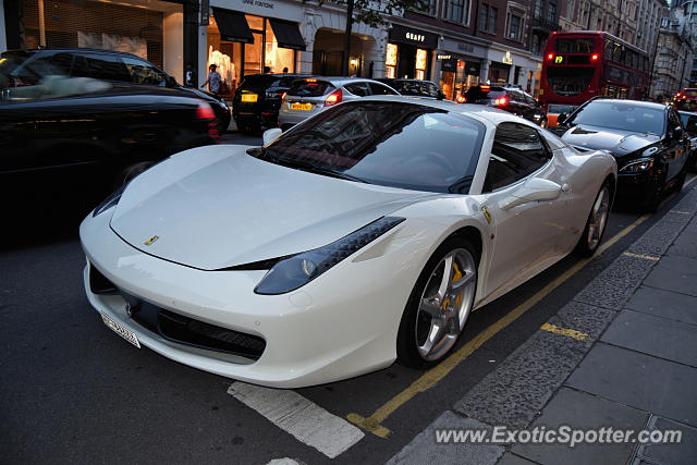 Ferrari 458 Italia spotted in London, United Kingdom