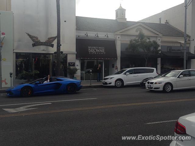 Lamborghini Aventador spotted in Beverly Hills, California