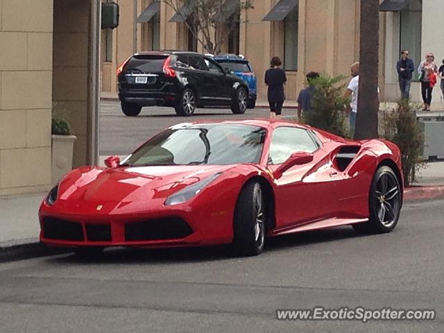 Ferrari 488 GTB spotted in Beverly Hills, California