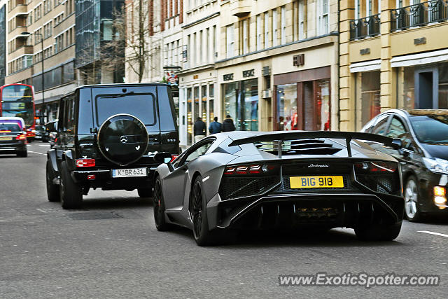 Lamborghini Aventador spotted in London, United Kingdom