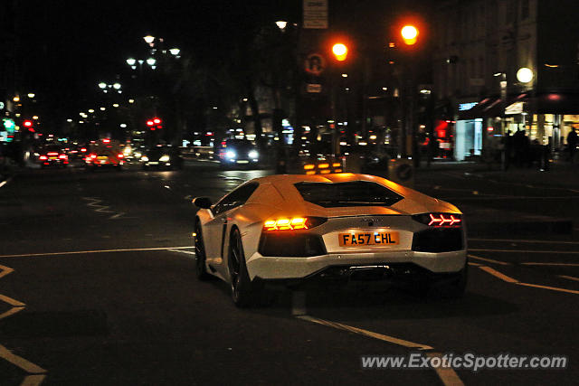 Lamborghini Aventador spotted in London, United Kingdom