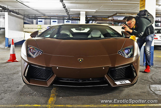 Lamborghini Aventador spotted in London, United Kingdom