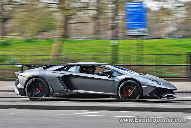 Lamborghini Aventador spotted in London, United Kingdom