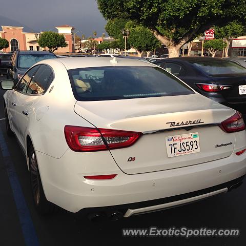 Maserati Quattroporte spotted in Arcadia, California