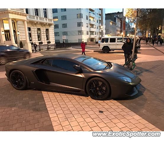 Lamborghini Aventador spotted in London, United Kingdom