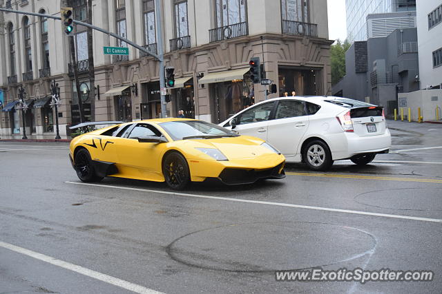 Lamborghini Murcielago spotted in Beverly Hills, California