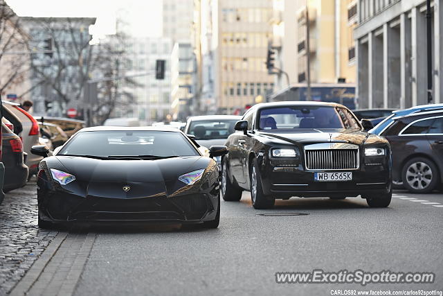 Lamborghini Aventador spotted in Warsaw, Poland