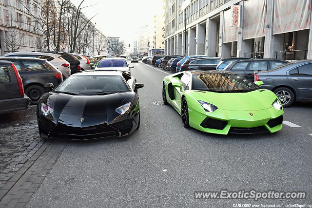 Lamborghini Aventador spotted in Warsaw, Poland