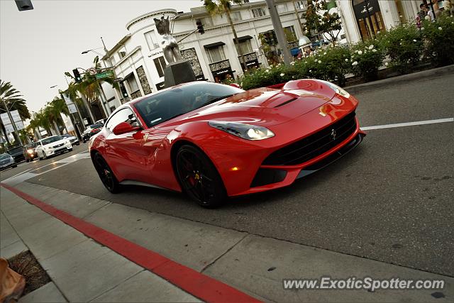 Ferrari F12 spotted in Beverly Hills, California