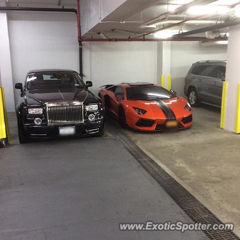 Lamborghini Aventador spotted in Manhattan, New York