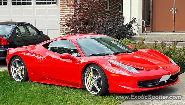 Ferrari 458 Italia spotted in London, Ontario, Canada