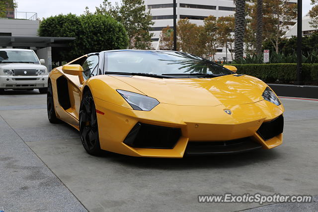 Lamborghini Aventador spotted in Santa Ana, California