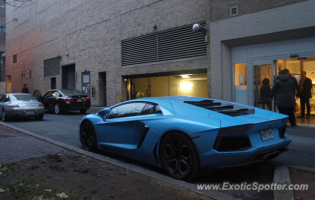 Lamborghini Aventador spotted in Montreal, Canada