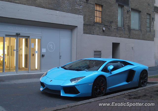 Lamborghini Aventador spotted in Montreal, Canada