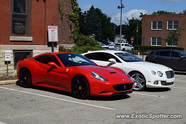 Ferrari California spotted in Geneva, Illinois