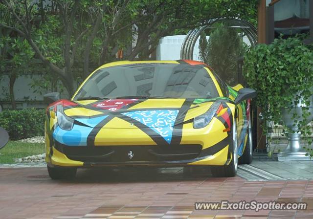 Ferrari 458 Italia spotted in Miami Beach, Florida