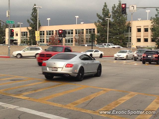 Bentley Continental spotted in Pasadena, California