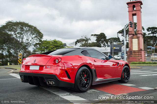 Ferrari 599GTO spotted in Curitiba, Brazil