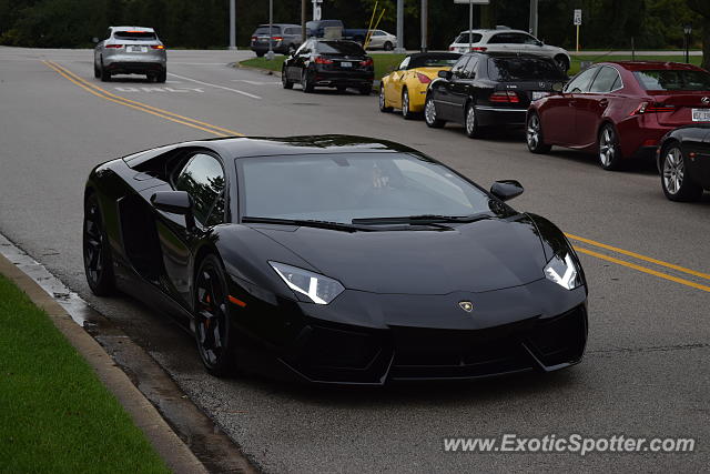 Lamborghini Aventador spotted in Lake Forest, Illinois