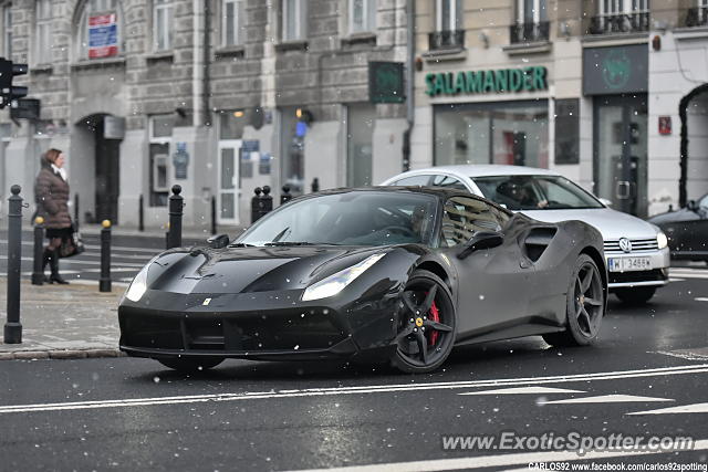 Ferrari 488 GTB spotted in Warsaw, Poland