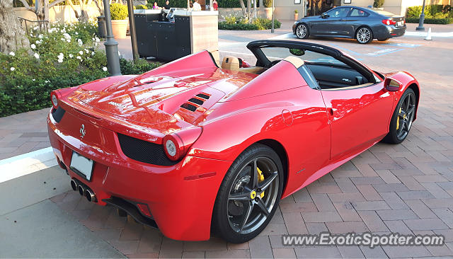 Ferrari 458 Italia spotted in Newport Beach, California