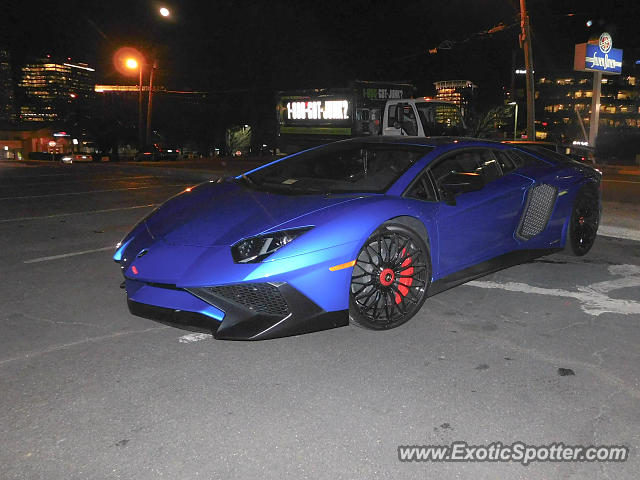 Lamborghini Aventador spotted in McLean, Virginia, United States