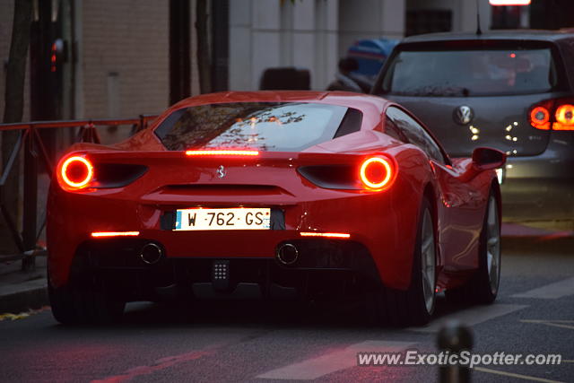 Ferrari 488 GTB spotted in Paris, France