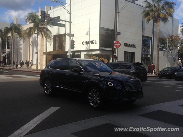 Bentley Bentayga spotted in Beverly Hills, California