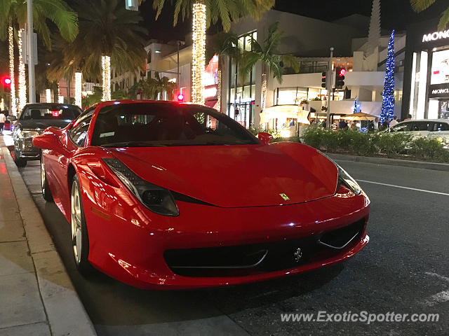 Ferrari 458 Italia spotted in Beverly Hills, California