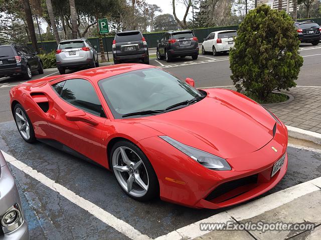 Ferrari 488 GTB spotted in Lima, Peru