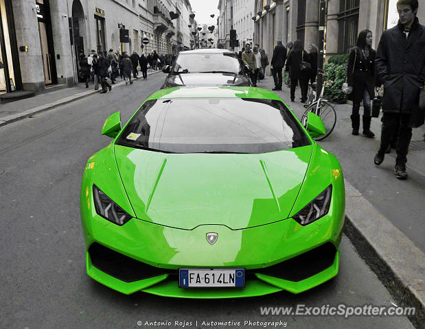 Lamborghini Huracan spotted in Milan, Italy