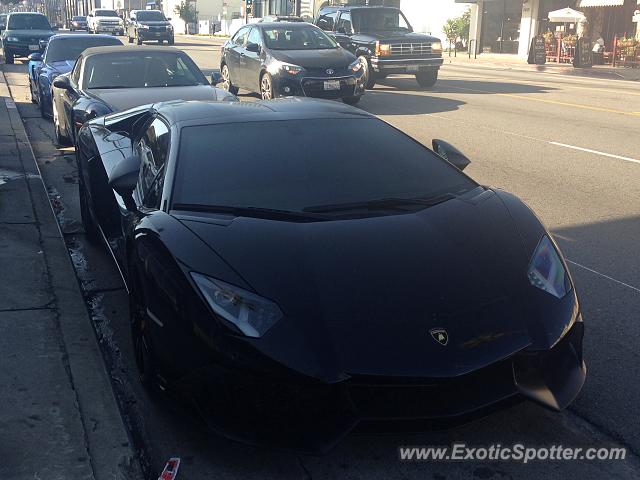 Lamborghini Aventador spotted in Hollywood, California