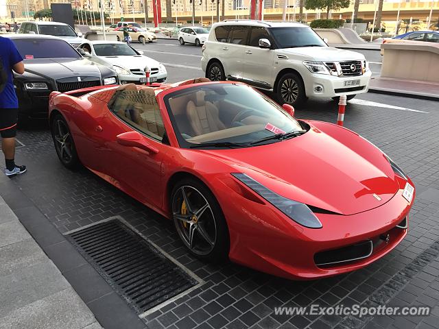 Ferrari 458 Italia spotted in Dubai, United Arab Emirates