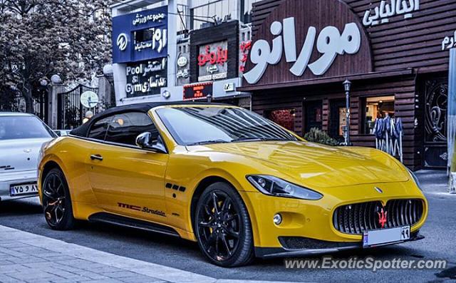 Maserati GranCabrio spotted in Tehran, Iran