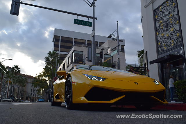 Lamborghini Huracan spotted in Beverly Hills, California