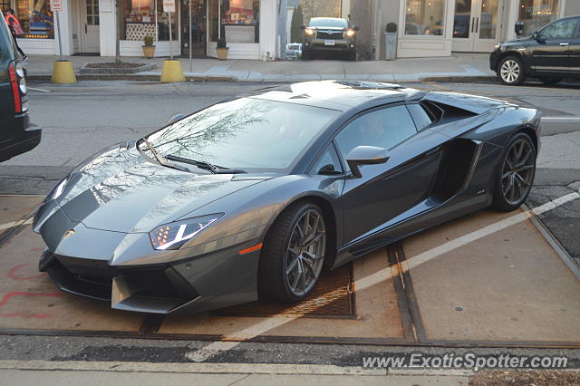 Lamborghini Aventador spotted in Greenwich, Connecticut