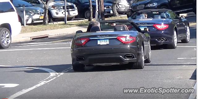 Maserati GranCabrio spotted in Greenwich, Connecticut