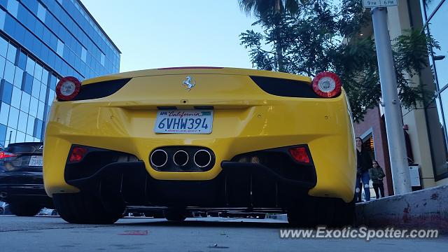 Ferrari 458 Italia spotted in Beverley Hills, California