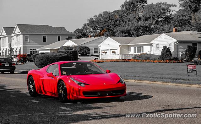 Ferrari 458 Italia spotted in Long Branch, New Jersey