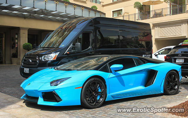 Lamborghini Aventador spotted in Beverly Hills, California