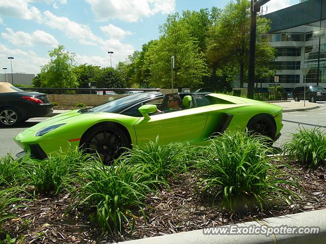 Lamborghini Aventador spotted in Buckhead, Georgia