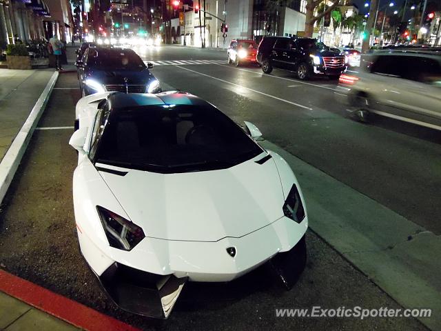 Lamborghini Aventador spotted in Beverly Hills, California